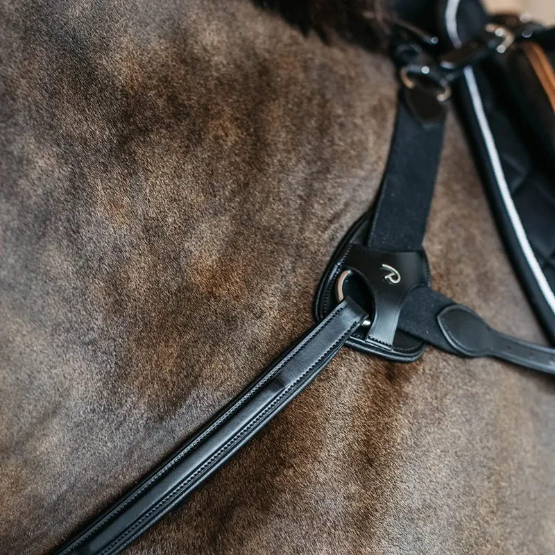 Dyon New English 5-Point Elastic Breastplate - Black-4
