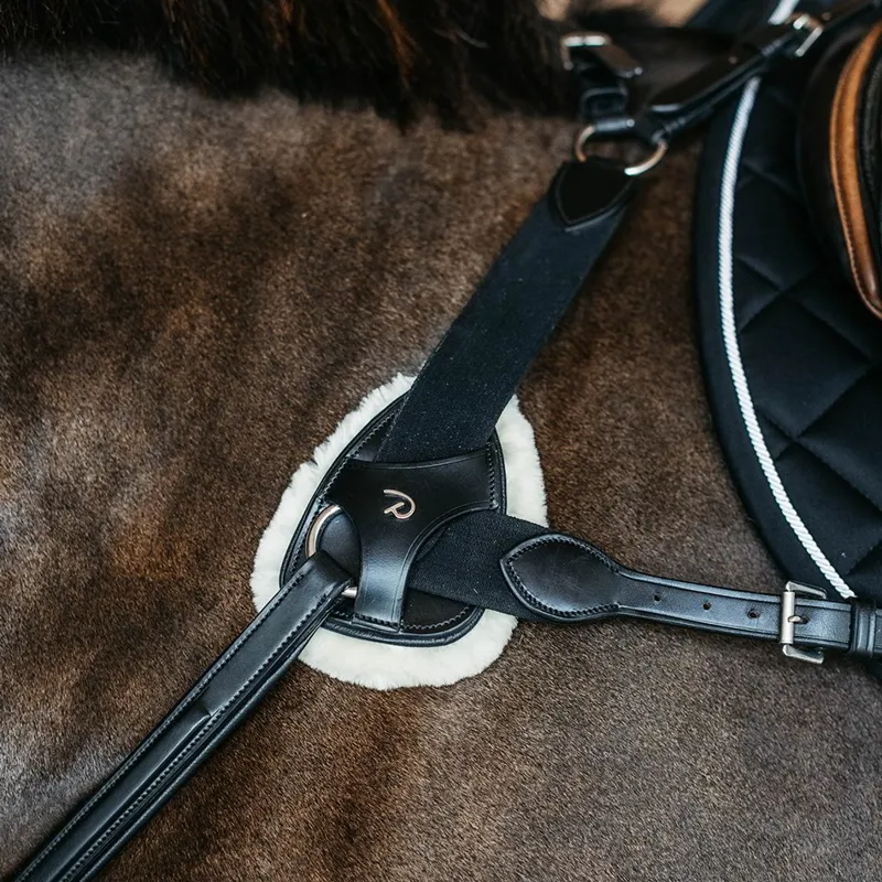 Dyon New English 5-Point Elastic Breastplate - Black-2