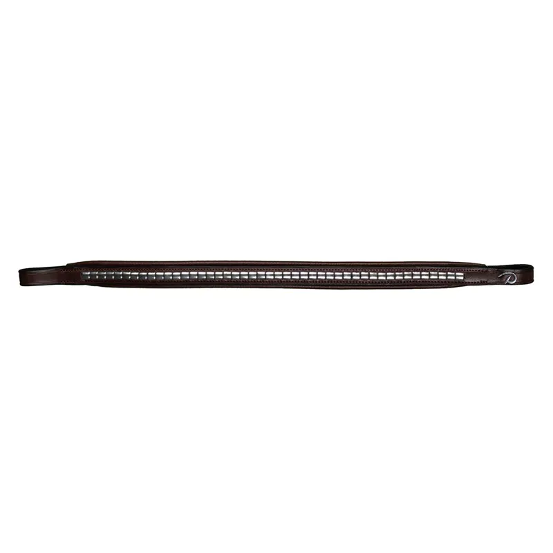 Dy'on New English Clincher Browband - Brown/Silver