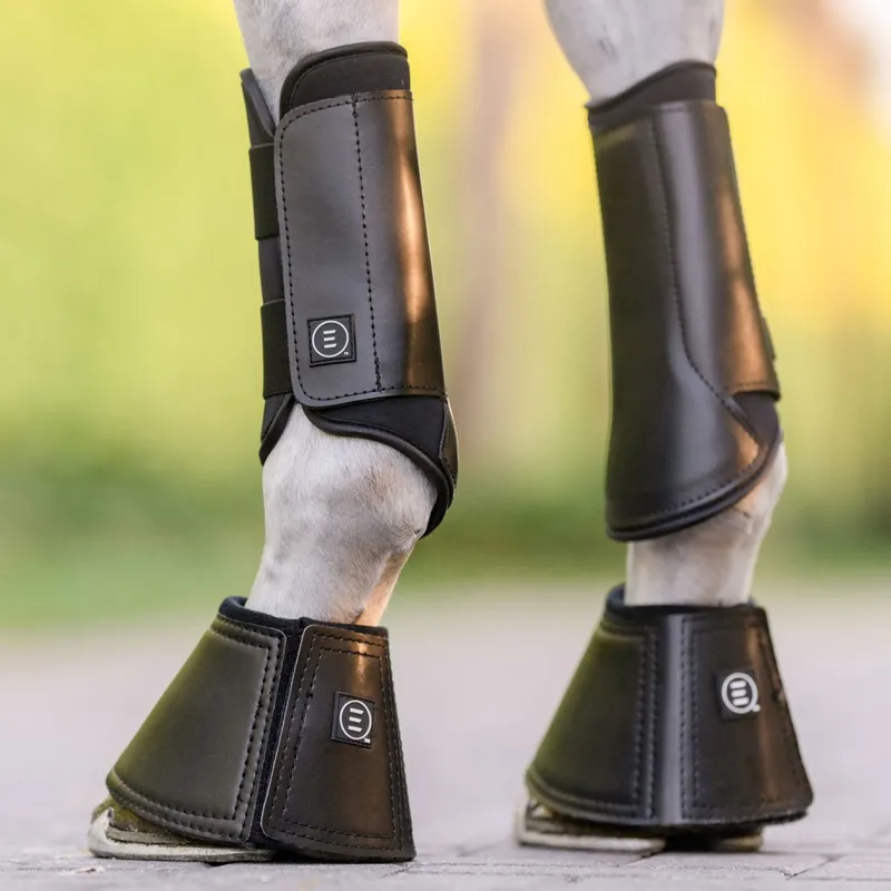 EquiFit Essential EveryDay Front Boots - Black/Black-1