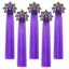 Equetech One Size 5 Pack Cobweb Spider Halloween Horse Mane Tassels in Purple