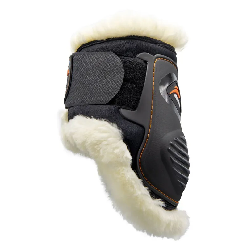 eQuick eLight Fluffy Hind Fetlock Boots - Black-1