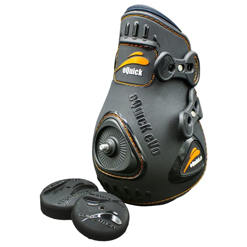 eQuick eVo500 Double Shell Hind Fetlock Boots with Weights - Black