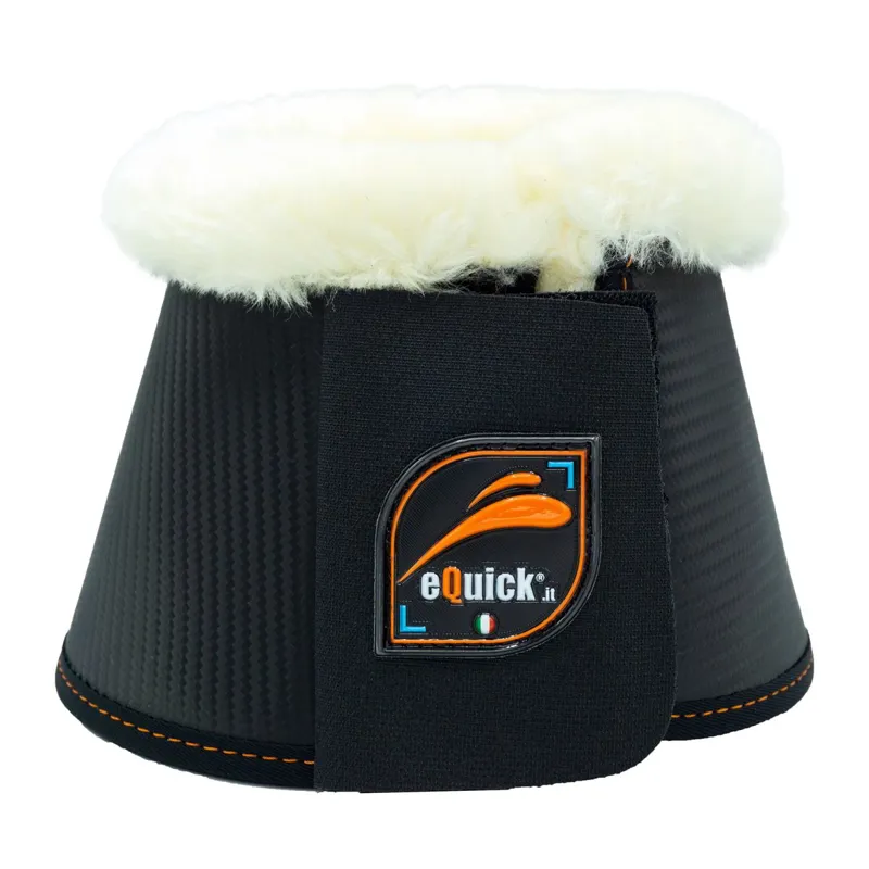 eQuick eOverreach Carbon Fluffy Bell Boots - Black