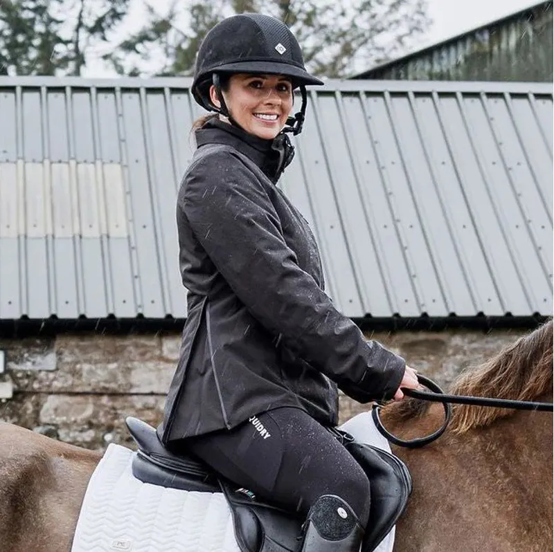 EQUIDRY Iris Women's Waterproof Riding Jacket - Black-4