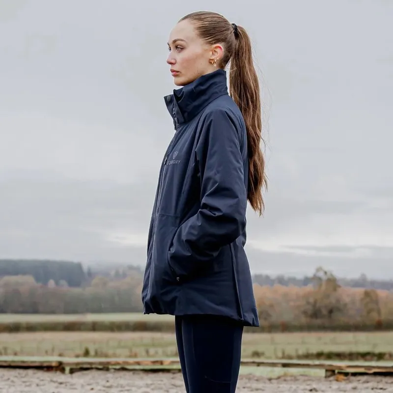 EQUIDRY Iris Women's Waterproof Riding Jacket - Navy-1
