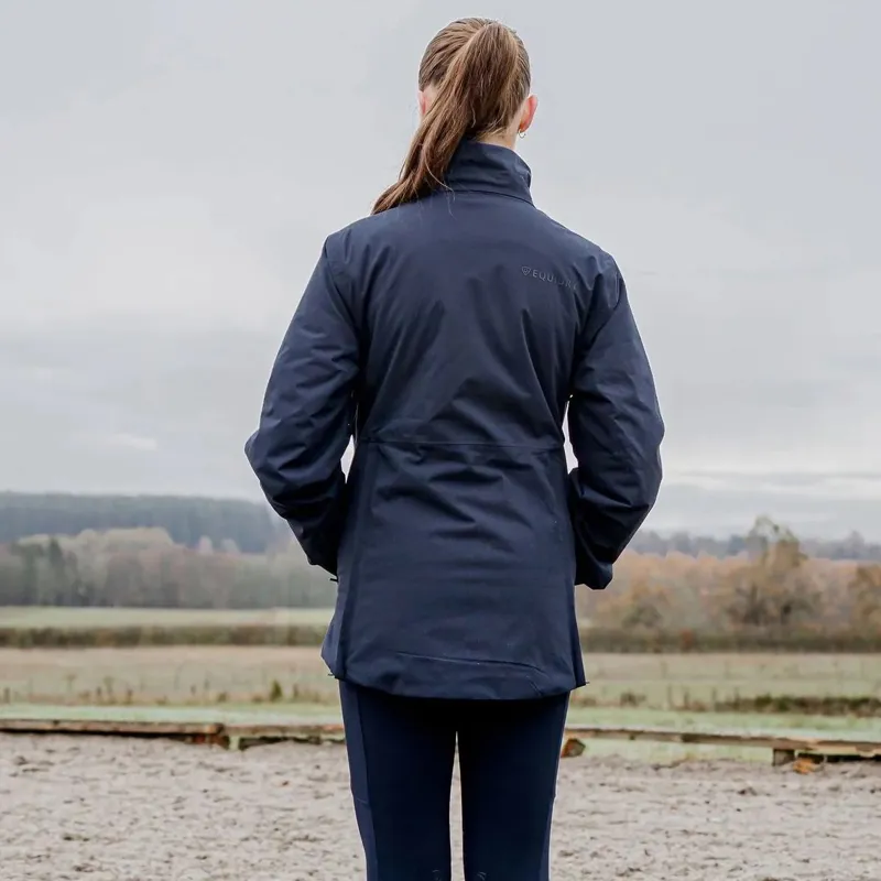 EQUIDRY Iris Women's Waterproof Riding Jacket - Navy-2