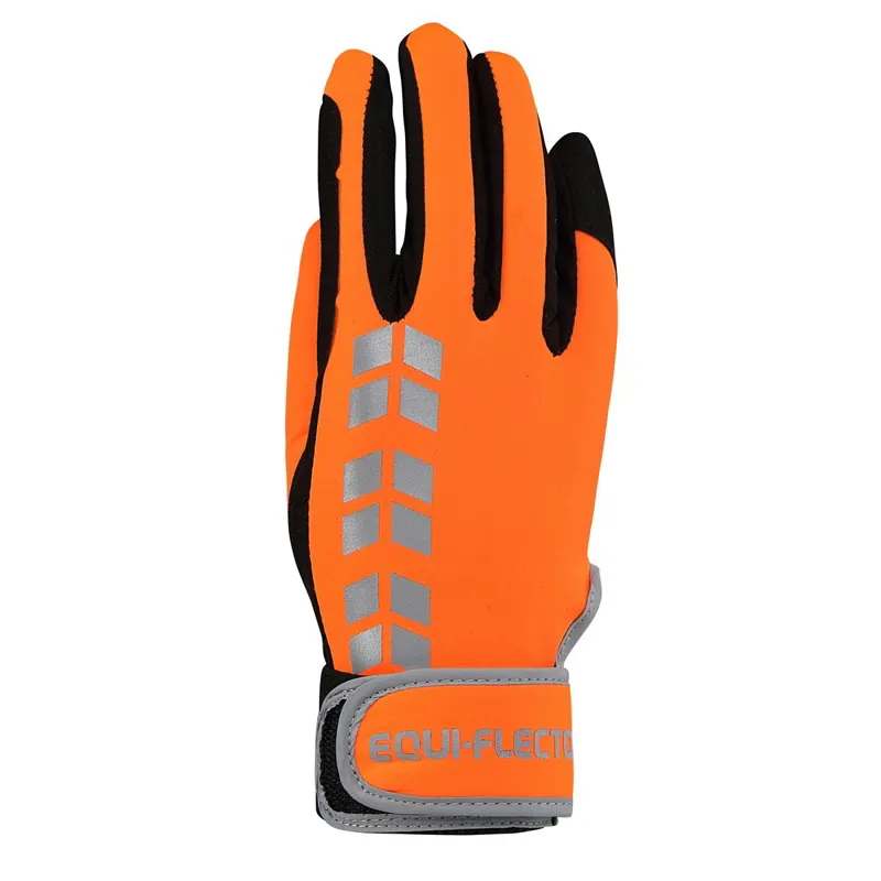 EQUI-FLECTOR Adult Riding Gloves - Orange