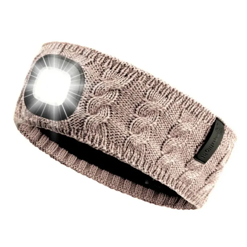 Equi Light Bamboo Headlamp Headband - Champagne