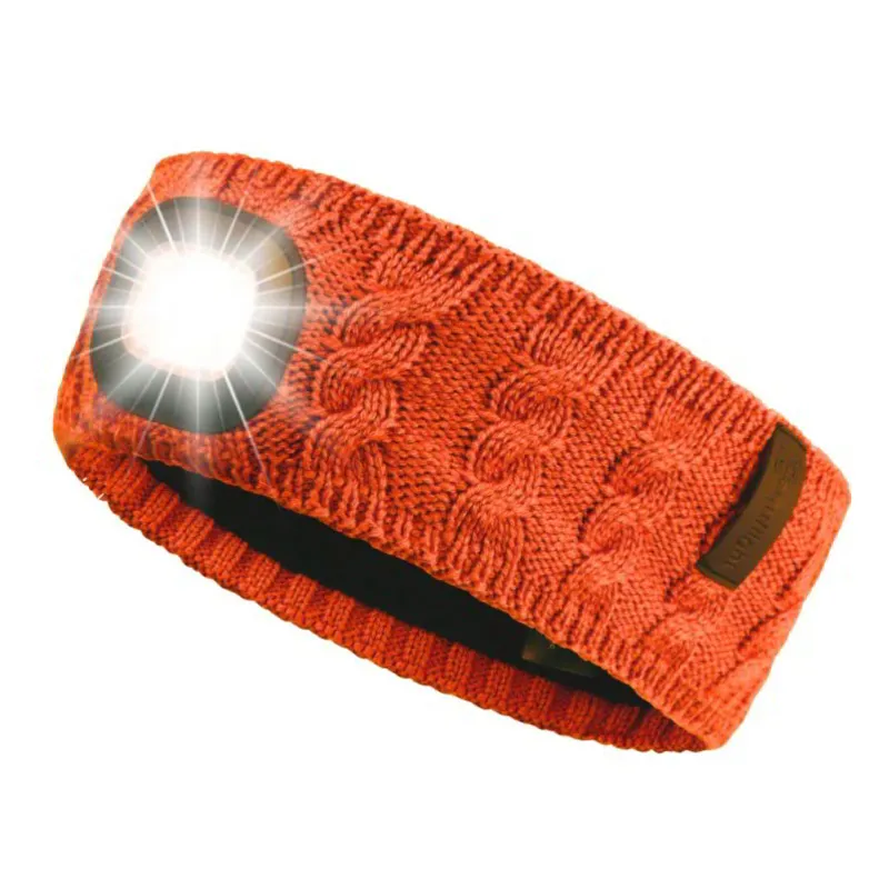 Equi Light Bamboo Headlamp Headband - Burnt Orange