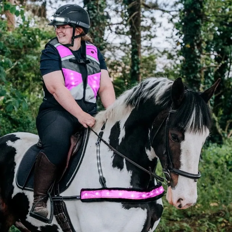 Equi Light LED Safety Sleeve - Neon Pink-1
