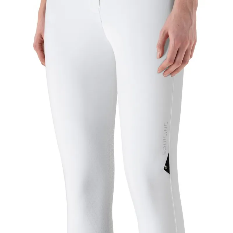 Equiline Elverkh Knee Grip Women's Competition Breeches - White-1