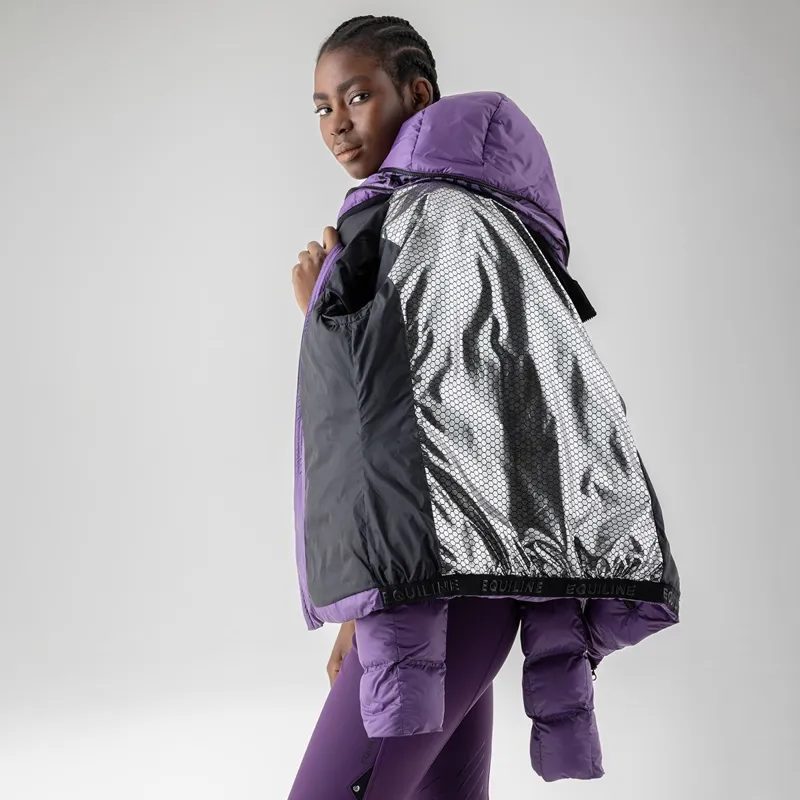 Equiline Caiety Women's Ripstop Padded Jacket - Patrician Purple-4