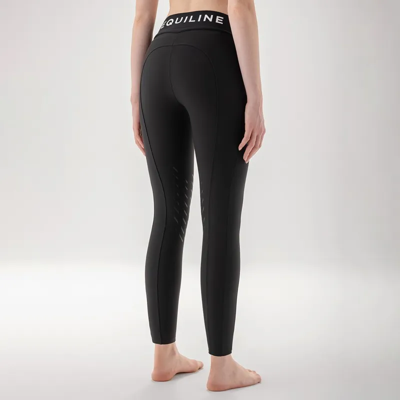 Equiline Cibek Knee Grip Ladies Riding Tights - Black-1