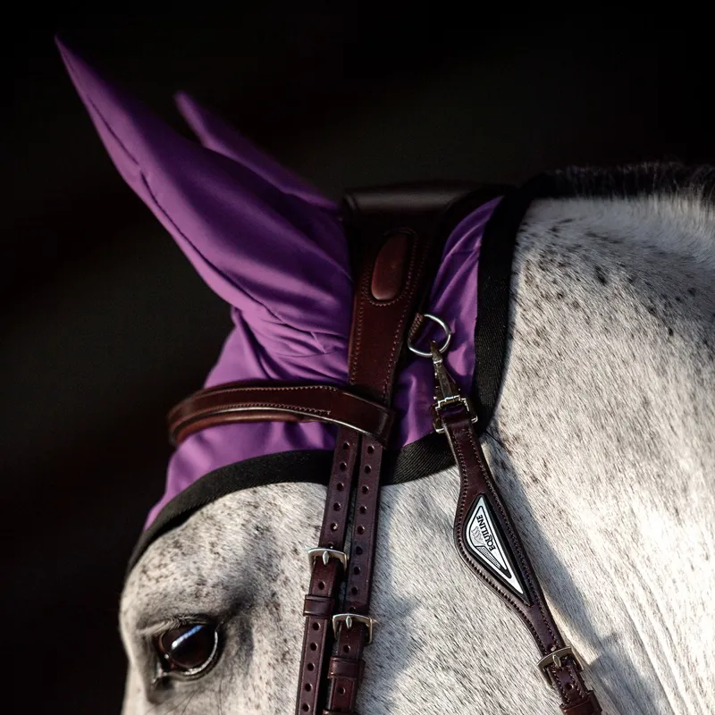 Equiline Cumirc Ear Bonnet - Patrician Purple-2