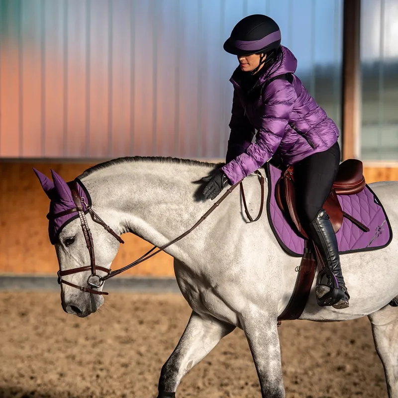 Equiline Cumirc Ear Bonnet - Patrician Purple-1