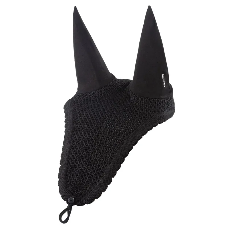 Equiline Loop Ear Bonnet - Black