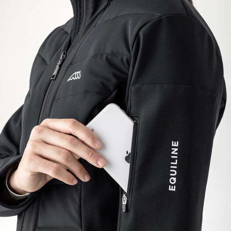 Equiline Entrec Women's Airbag-Compatible Softshell Jacket - Black-7