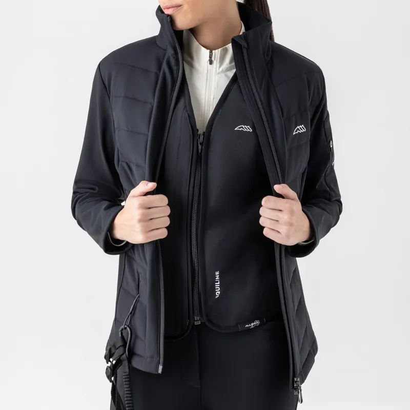 Equiline Entrec Women's Airbag-Compatible Softshell Jacket - Black-3