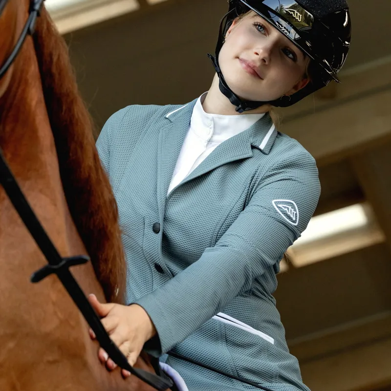 Equiline Eqcigiac Women's Mesh Show Jacket - Forest-2