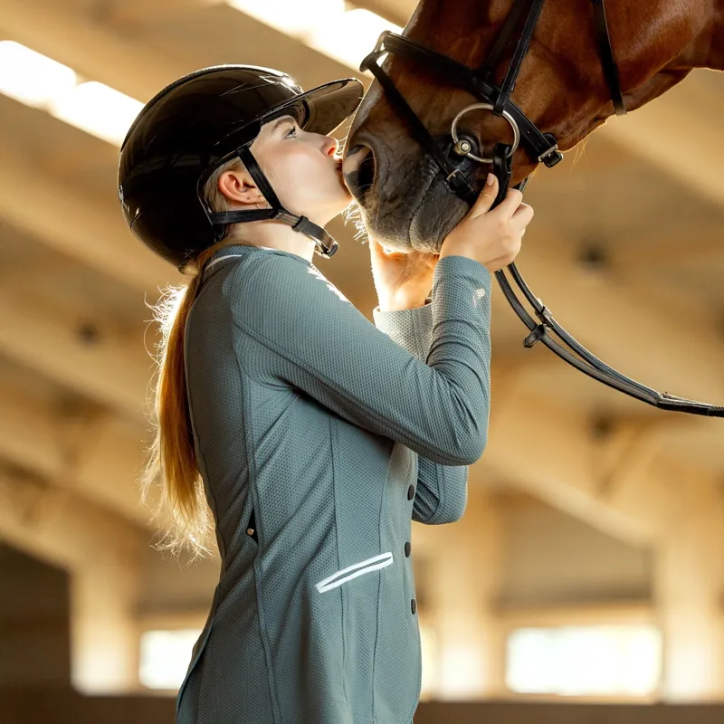 Equiline Eqcigiac Women's Mesh Show Jacket - Forest-7