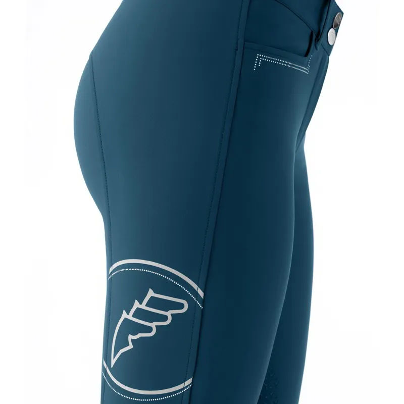 Equiline Eufrekh Knee Grip Women's High Waist Breeches - Legion Blue-2