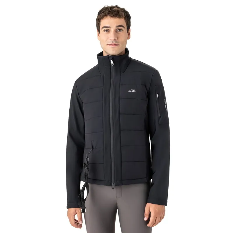 Equiline Exot Men's Airbag-Compatible Softshell Jacket - Black