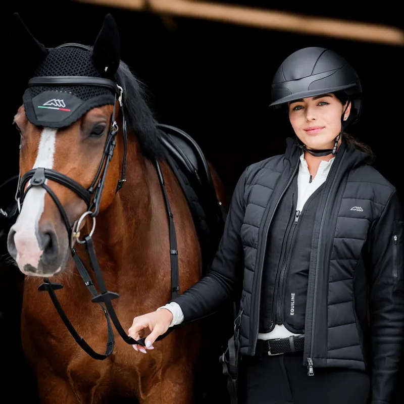 Equiline Entrec Women's Airbag-Compatible Softshell Jacket - Black-1