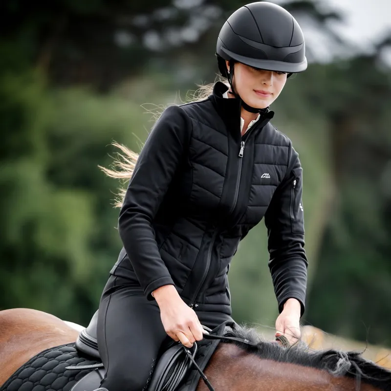 Equiline Xanto Standard Visor Riding Helmet - Matte Black-1