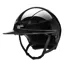 Equiline Xanto Logo Sun Visor Wide Peak Riding Helmet - Glossy Black