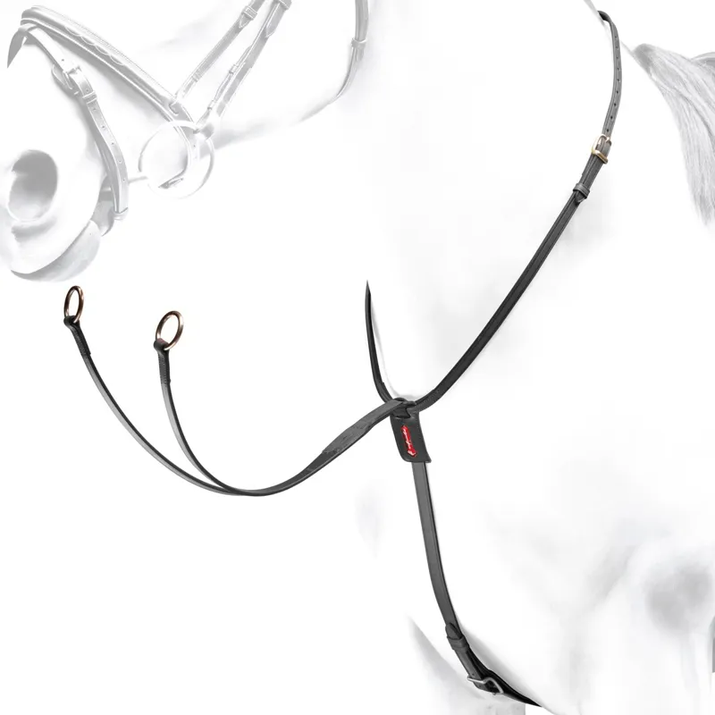 Equipe Running Martingale - Black/Brass
