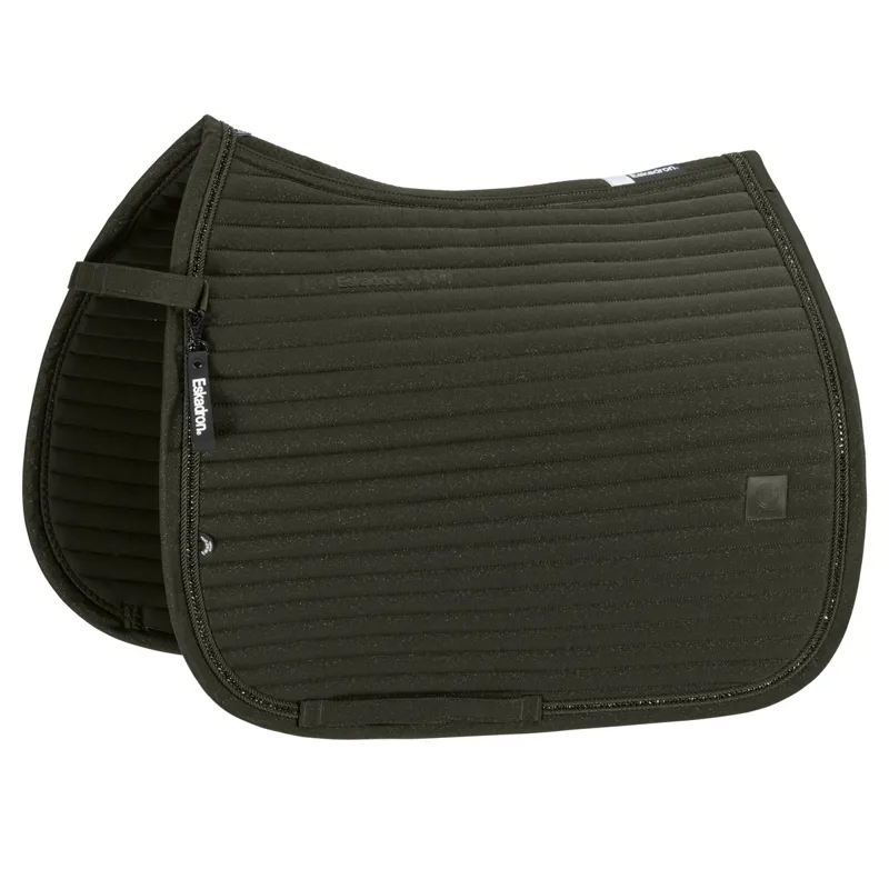 Eskadron Dynamic Sparkle Crystal Dressage Saddle Pad - Deep Green