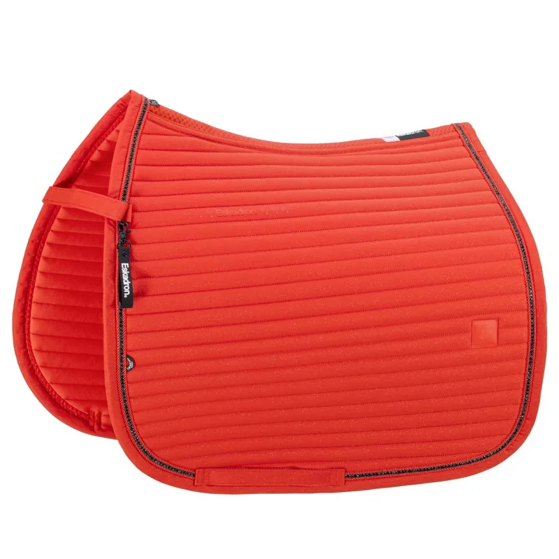 Eskadron Dynamic Sparkle Crystal Dressage Saddle Pad - Poppy Red