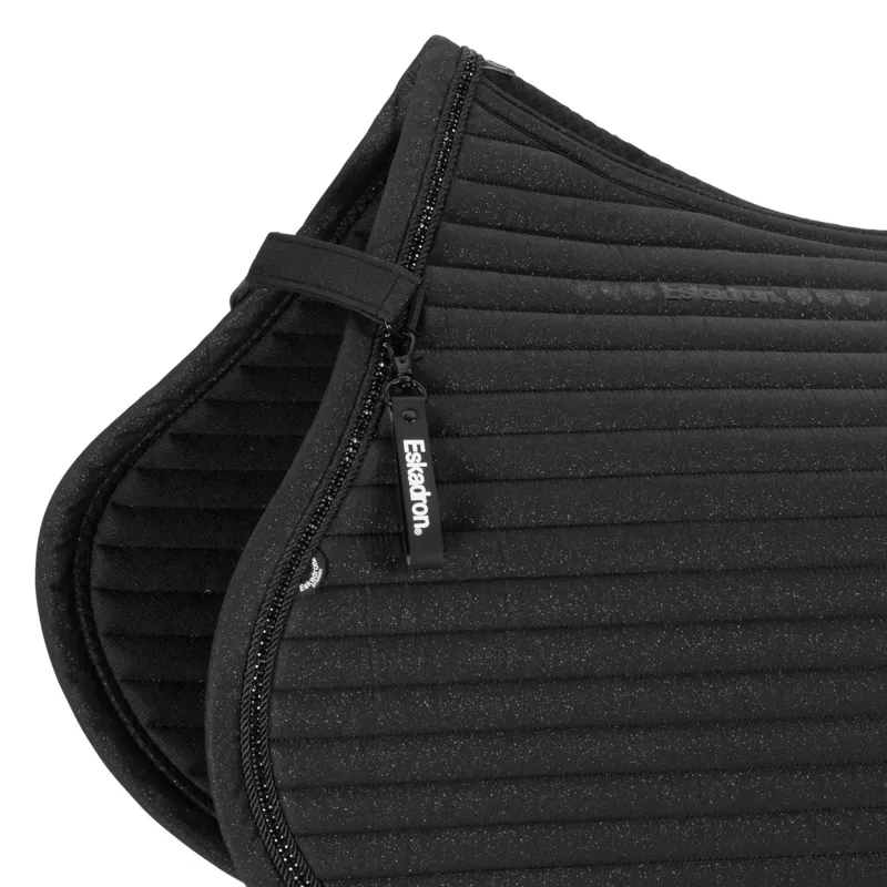 Eskadron Dynamic Sparkle Crystal Saddle Pad - Black-1