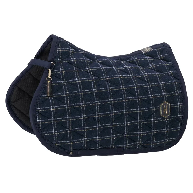Eskadron Heritage Boucle Emblem Saddle Pad - Navy