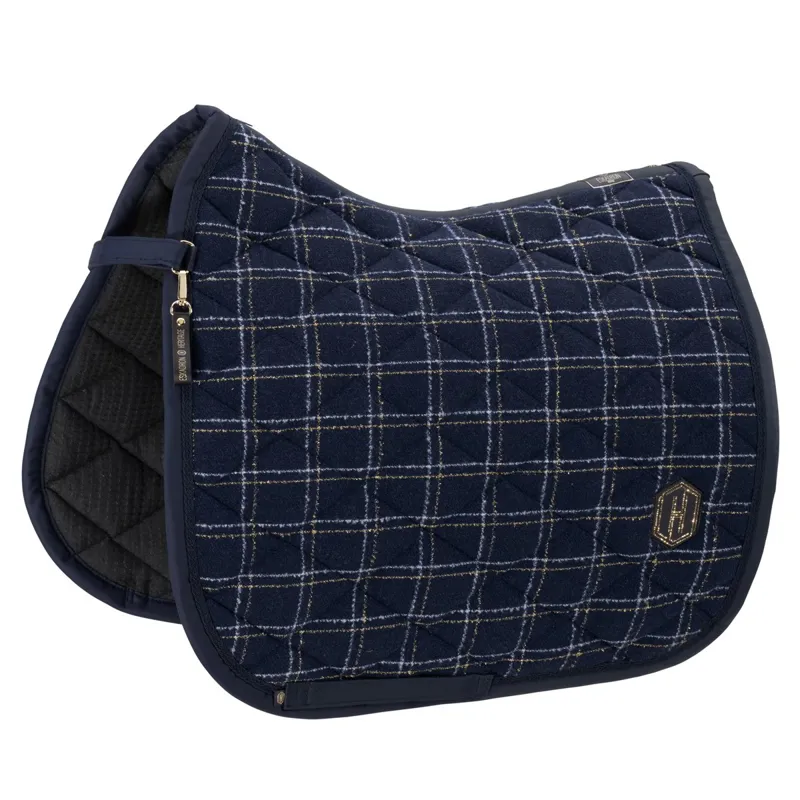 Eskadron Heritage Boucle Emblem Dressage Saddle Pad - Navy