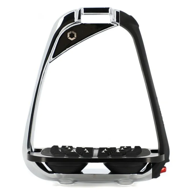 Flex-on Iron-S Ultra Grip Stirrups - Chrome/Black/Black/Black