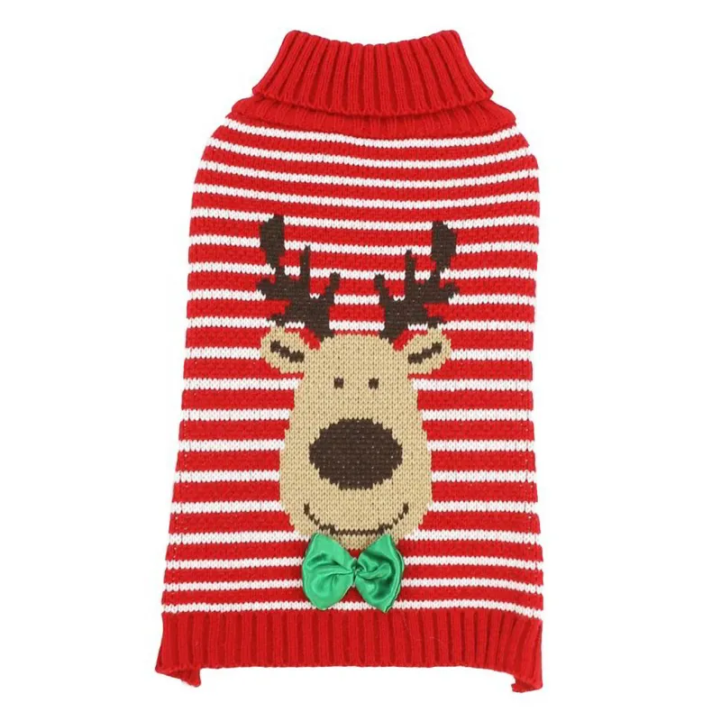 Happy Pet Christmas Dog Sweater - Reindeer Stripe
