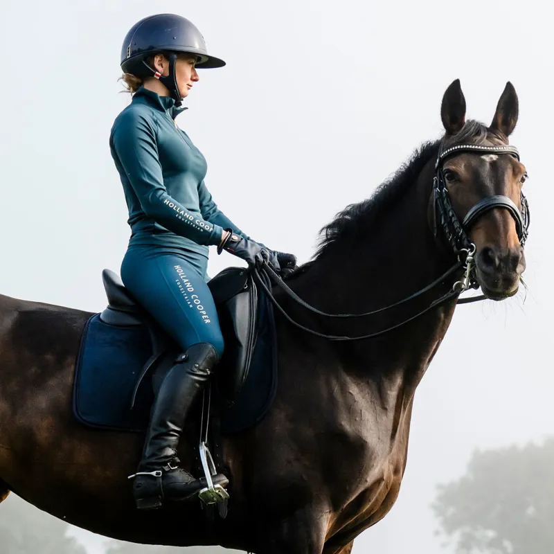 Holland Cooper Chiltern Womens Base Layer - Mineral Blue-6