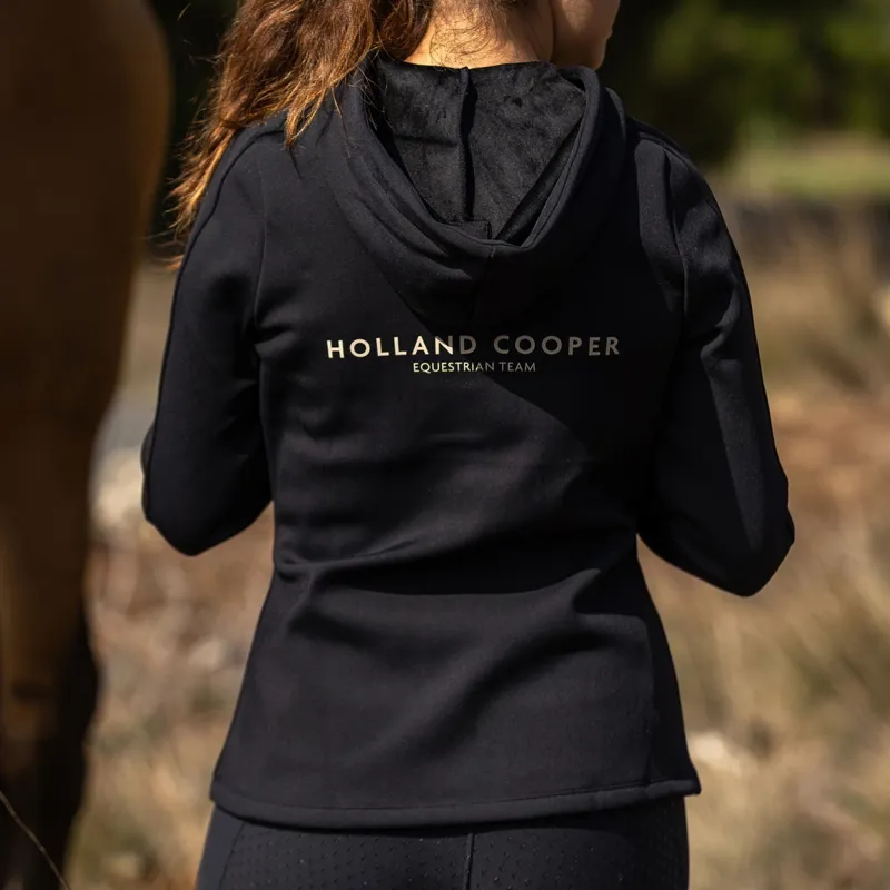 Holland Cooper Chiltern Womens Zip Hoodie - Black-1