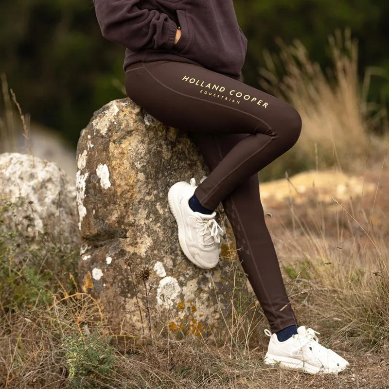 Holland Cooper Chiltern Women's Riding Tights - Walnut-1