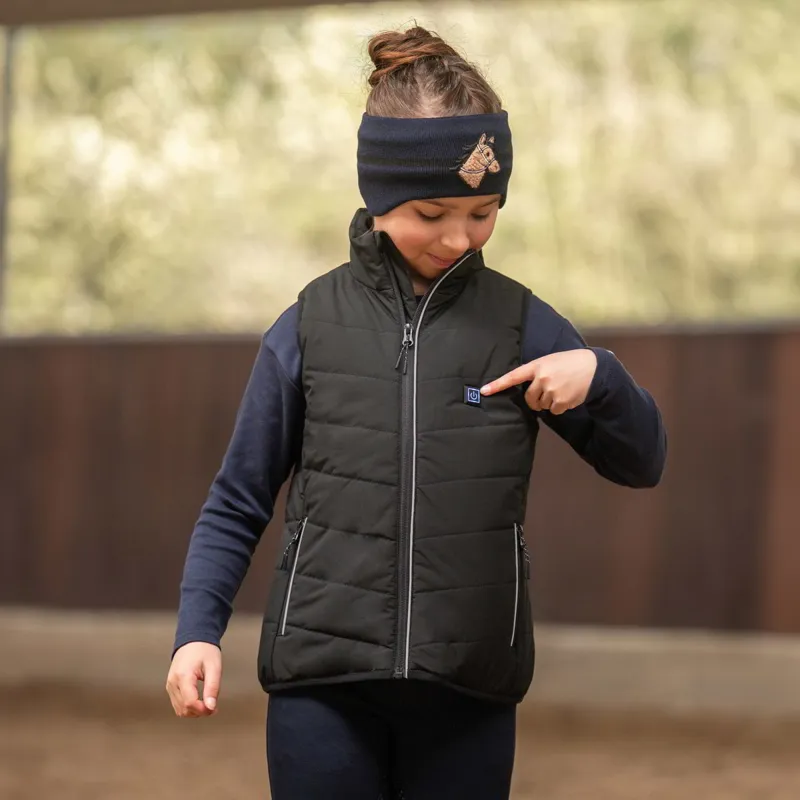 HKM Cuddle Junior Heated Vest - Black