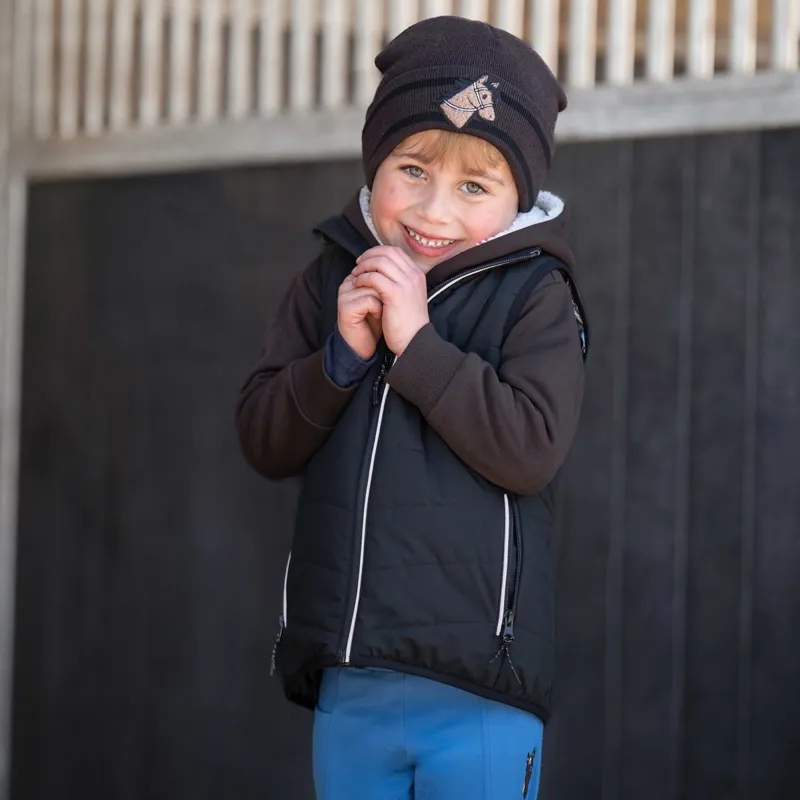 HKM Cuddle Junior Heated Vest - Black-3