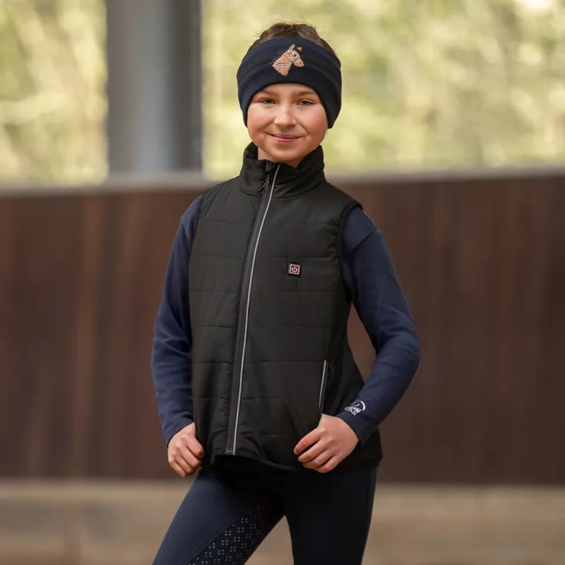 HKM Cuddle Junior Heated Vest - Black-4