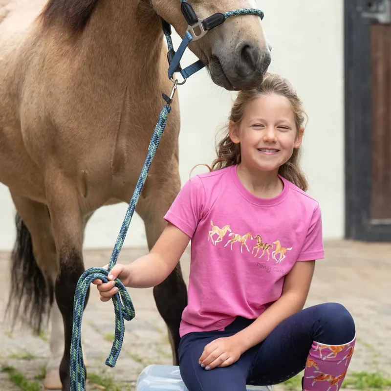 HKM Pony Club Junior T-Shirt - Pink-4