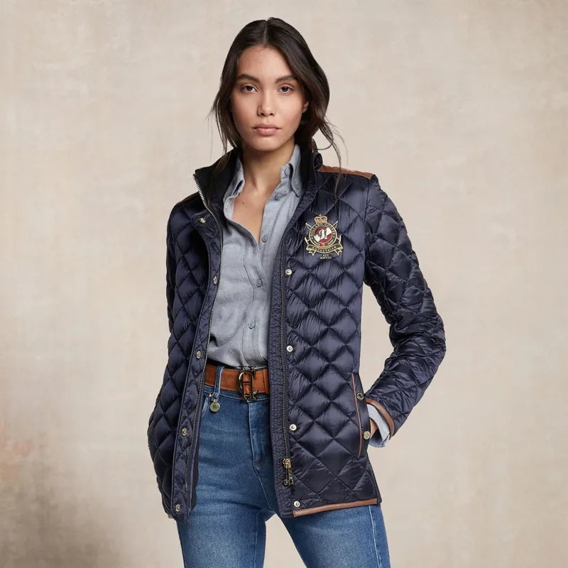 Holland Cooper Diamond Quilt Classic Women's Jacket - Ink Navy