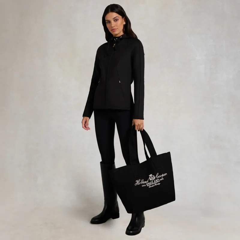 Holland Cooper Crystal Zip Women's Hoodie - Black-2