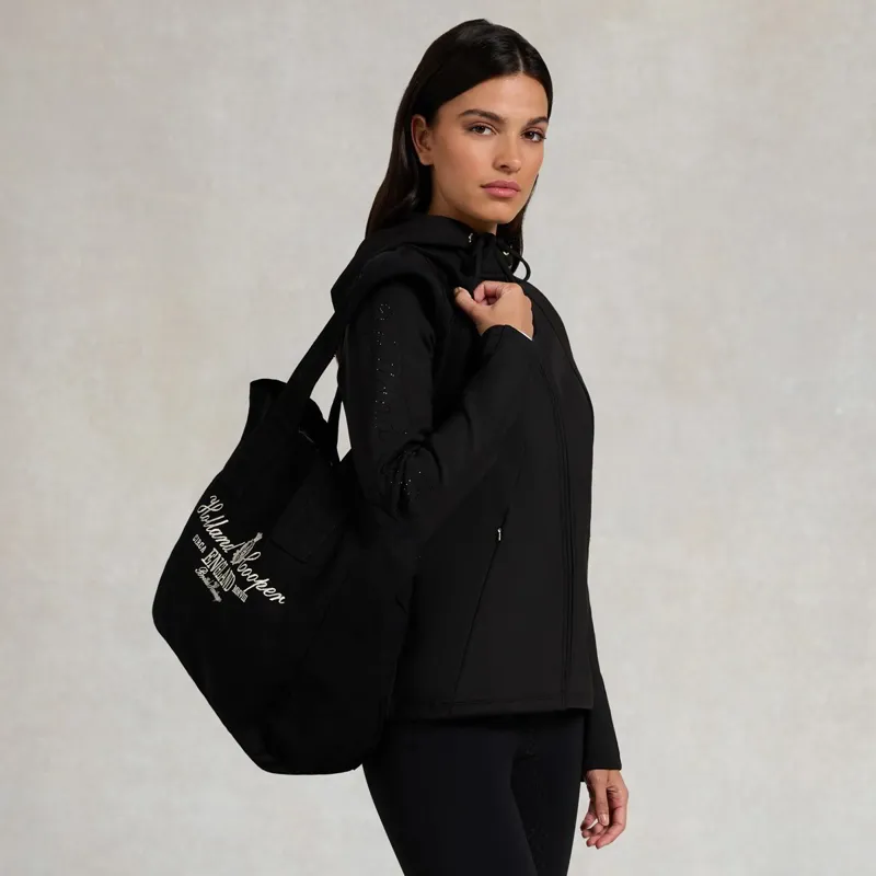Holland Cooper Crystal Zip Women's Hoodie - Black-5