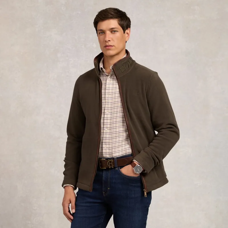 Holland Cooper Country Fleece Men's Jacket - Khaki