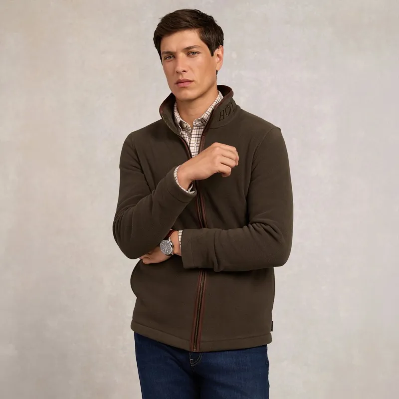 Holland Cooper Country Fleece Men's Jacket - Khaki-1